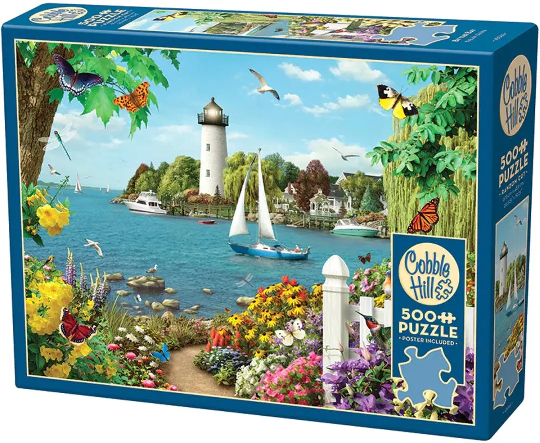 Cobble Hill Boot en Zeezicht Puzzel 500 Stukken