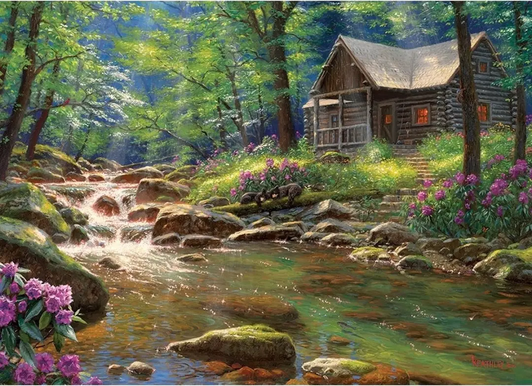 Cobble Hill Fishing Cabin Legpuzzel 1000 Stuks