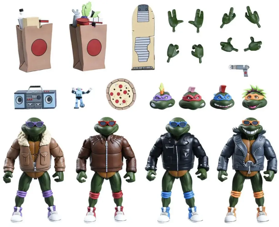 NECA Teenage Mutant Ninja Turtles (Cartoon) Action Figuur 4-Pack Punk Turtles 18