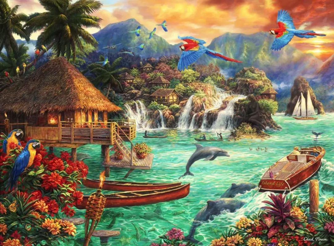 Grafika puzzel Island Life