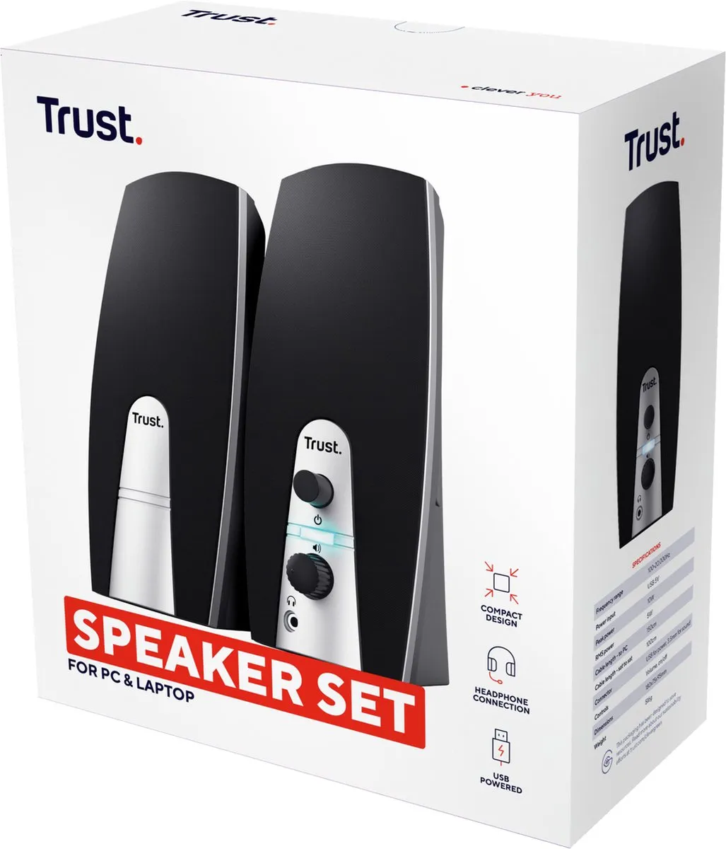 Trust 24660 Speakerset - 5W - Zwart