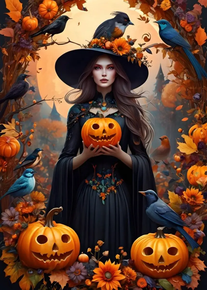 Bluebird Puzzle Halloween puzzel Witch