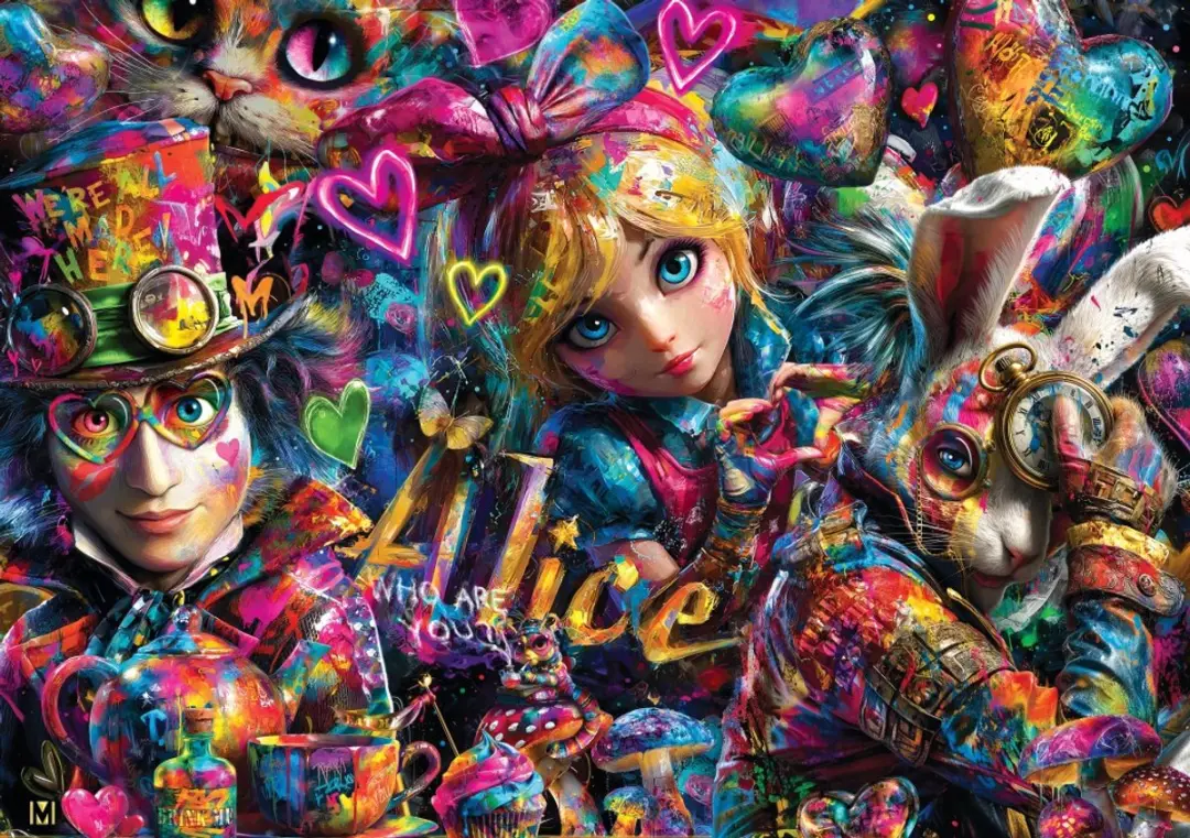 Bluebird Puzzle legpuzzel Alice in Graffitiland
