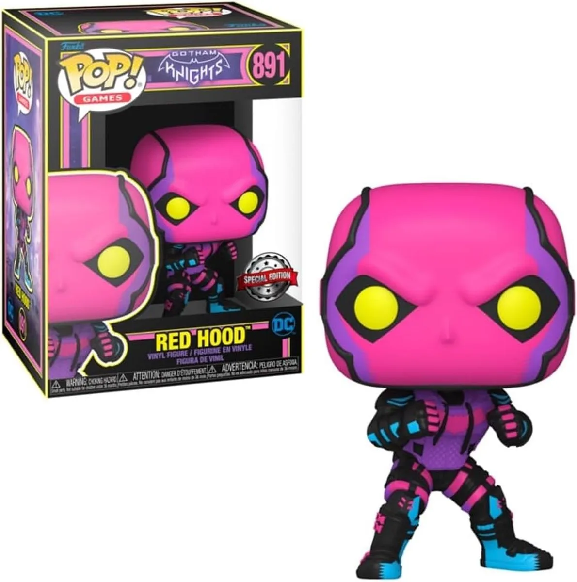 Funko Pop Games Red Hood Black Light Jason Todd #891
