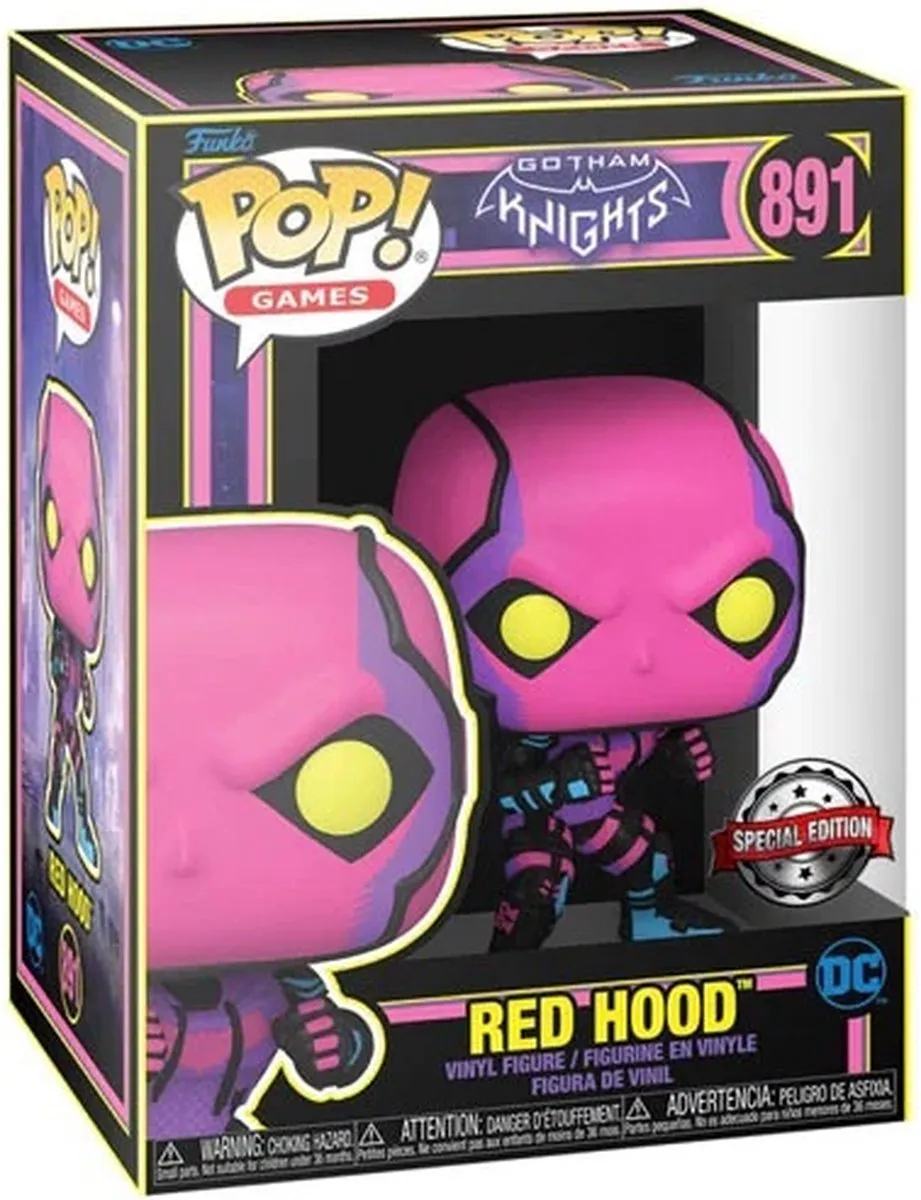 Funko Pop Games Red Hood Black Light Jason Todd #891