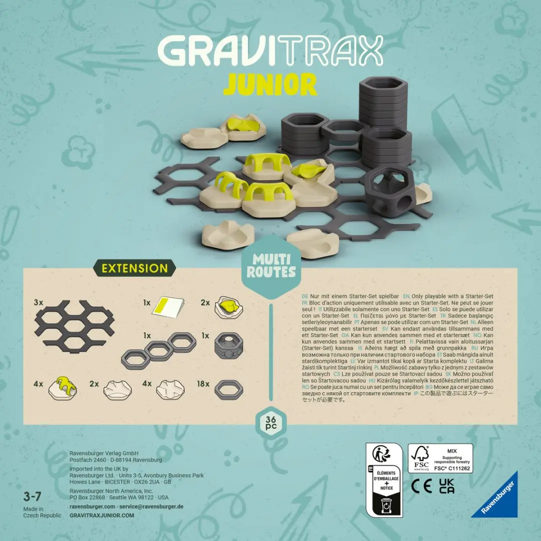 GraviTrax Junior Multi Routes Uitbreiding - 36 Stuks - Meerkleurig - afbeelding 5 van 6