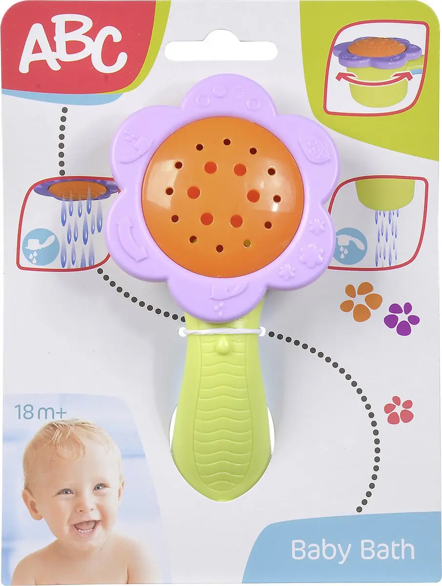 Simba ABC Douche Badspeelgoed 104010021 - Groen/Paars/Oranje - afbeelding 2 van 5