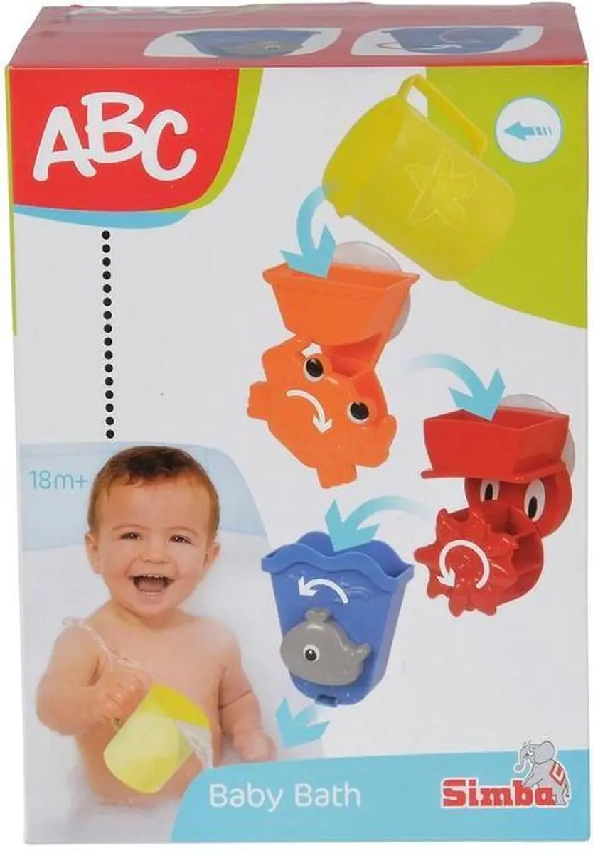Simba ABC Bath Play Set 104019578 - Meerkleurig - afbeelding 2 van 6
