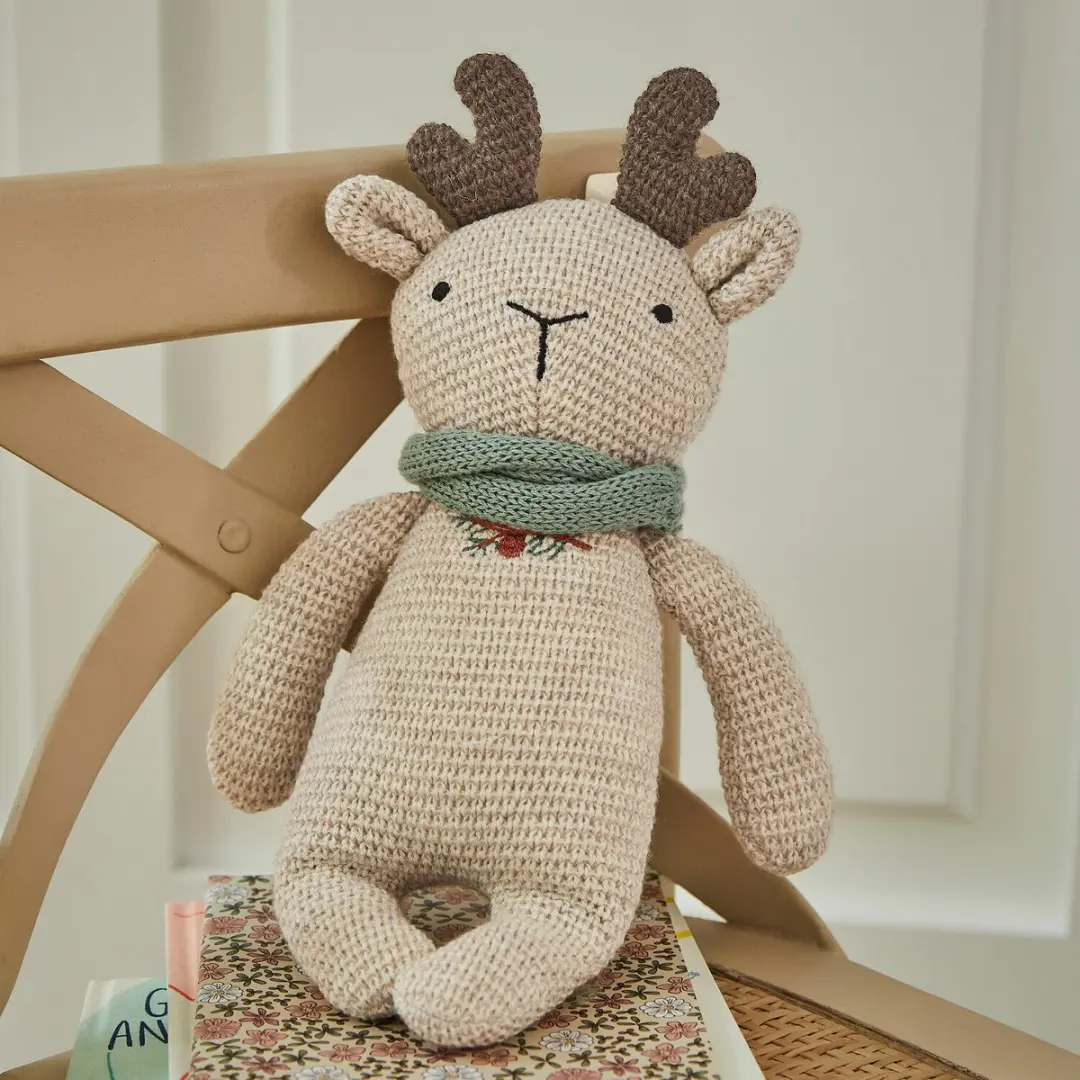Loberon Knuffeldier Papillia - Beige/Bruin