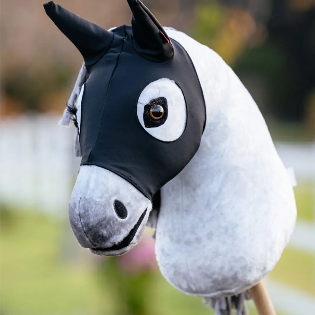 LeMieux Hobby Horse Stay Calm Mask - Zwart - afbeelding 3 van 4