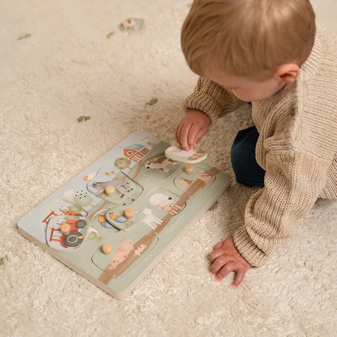Little Dutch Geluidenpuzzel Little Farm 7-delig
