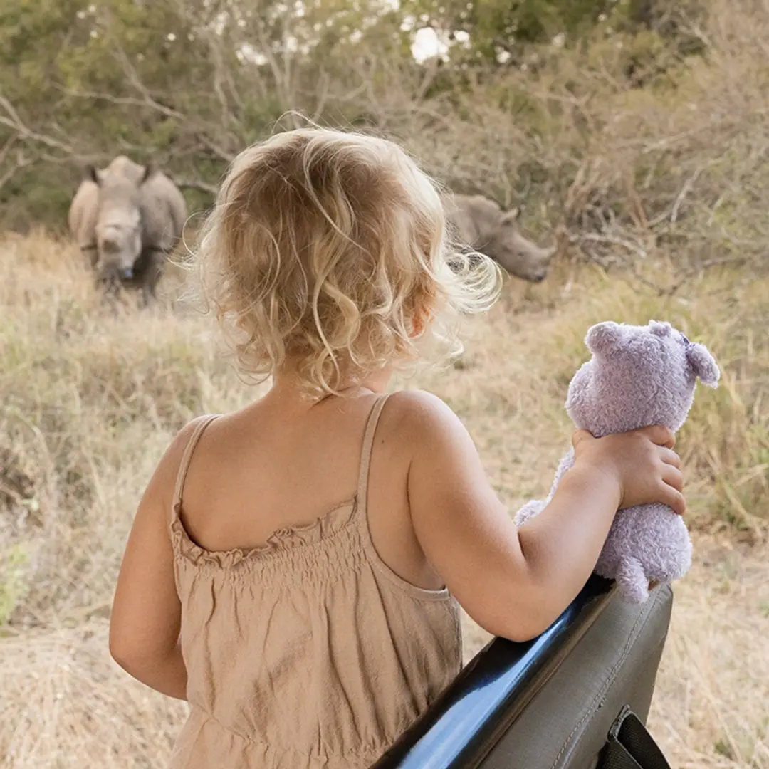 Little Dutch Safari Friends Knuffel Nijlpaard - Paars - afbeelding 5 van 6