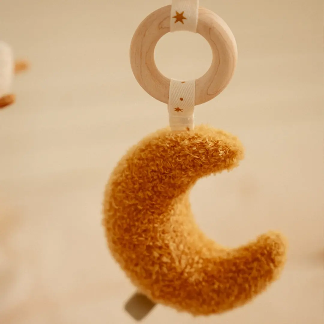 Little Dutch Newborn Naturals Babygym - 3 Speelelementen - Hout naturel - afbeelding 3 van 6