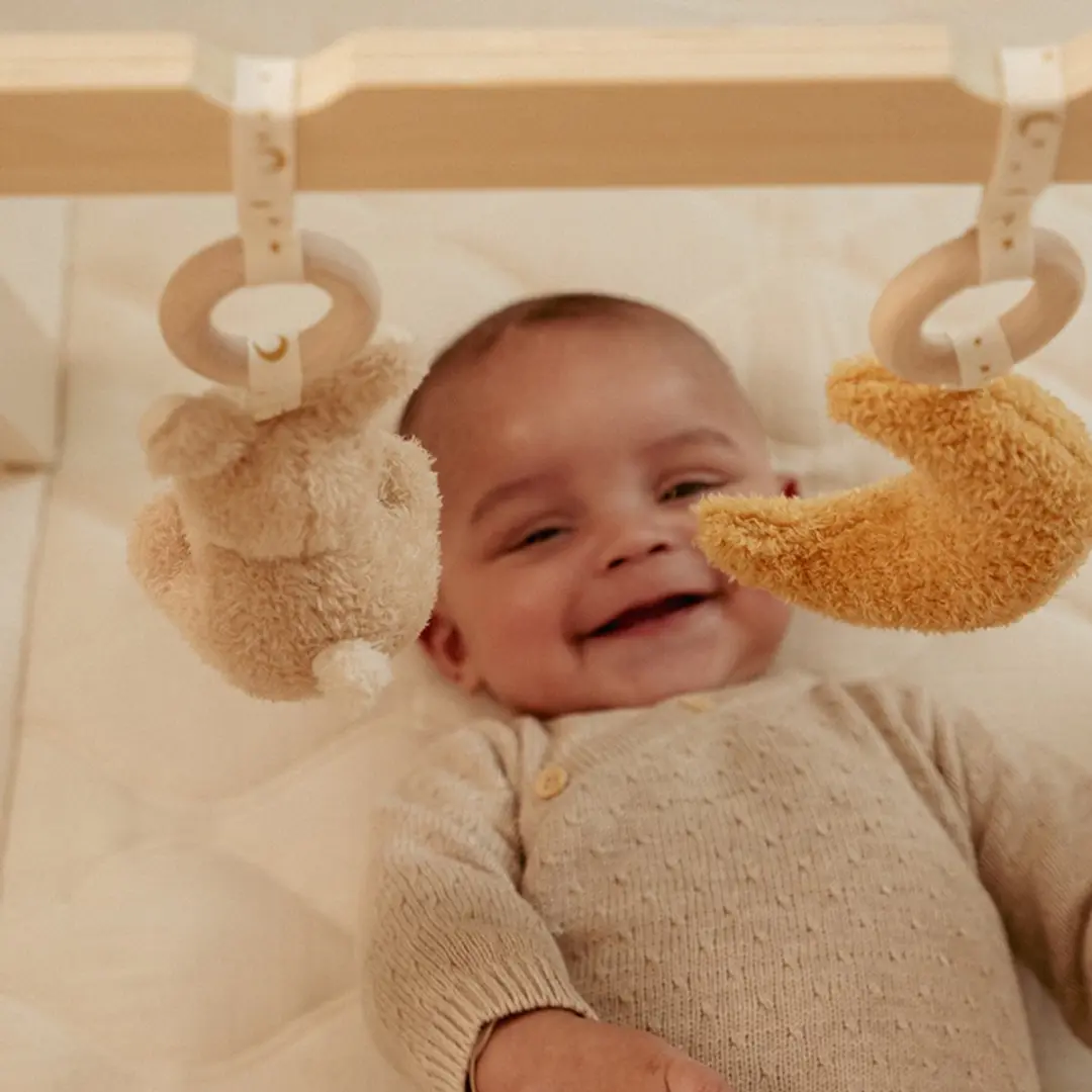 Little Dutch Newborn Naturals Babygym - 3 Speelelementen - Hout naturel - afbeelding 4 van 6