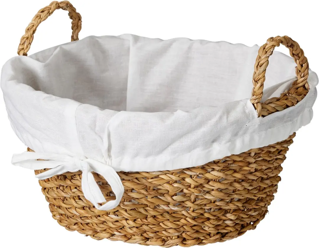 Koopman broodmand wit katoen rond 26 cm
