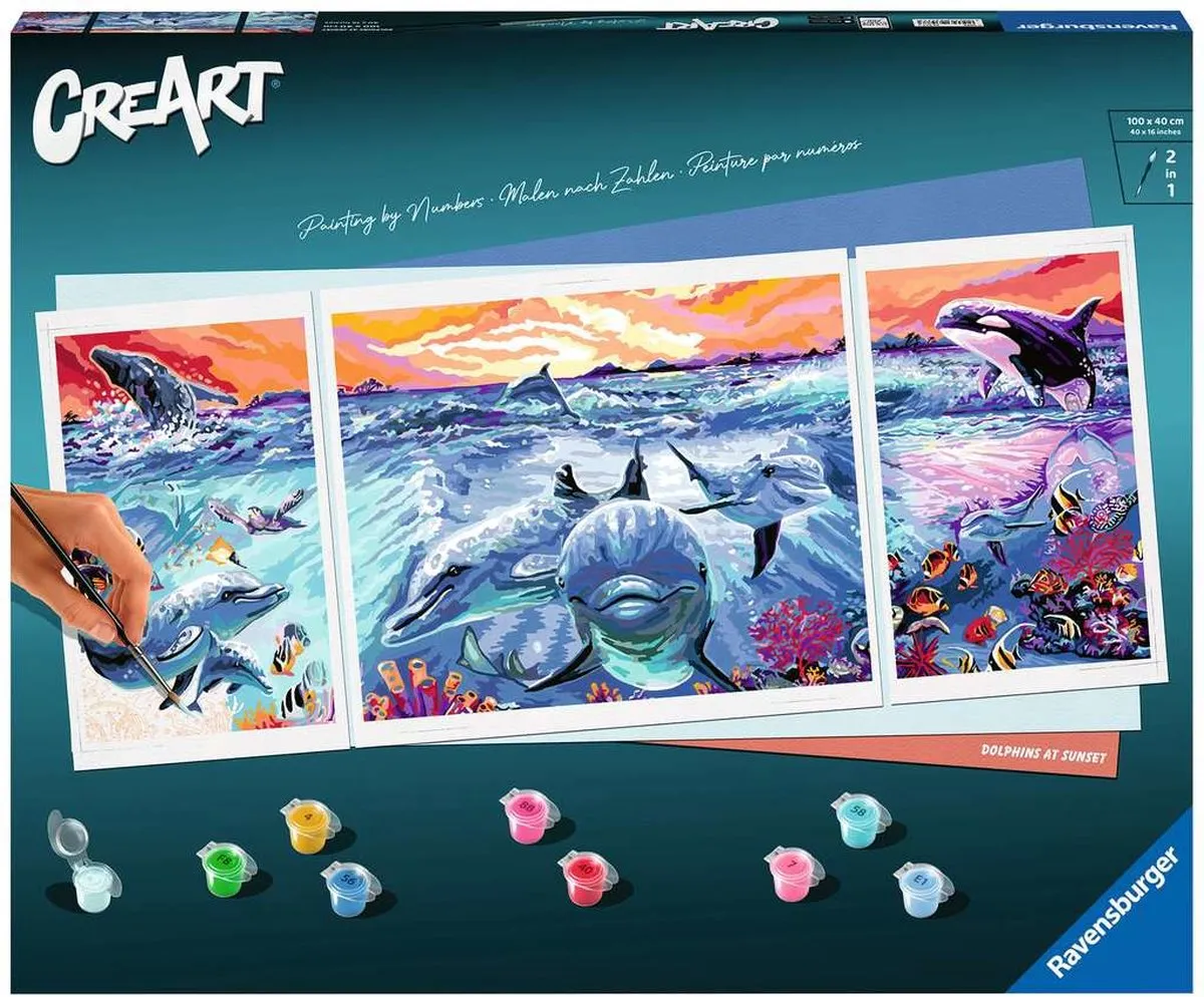 Ravensburger Dolphins at Sunset Puzzle - 1000 Stukken - Multicolor