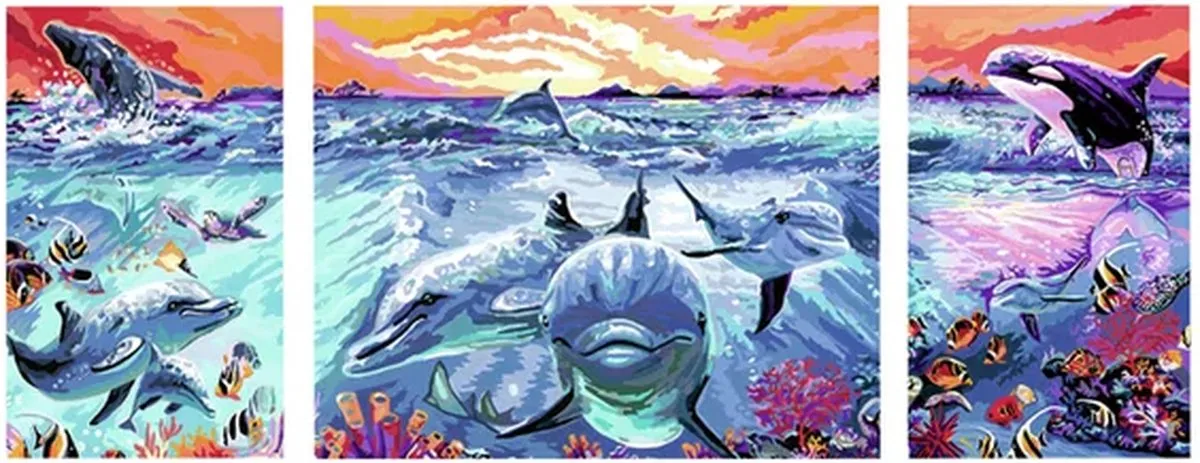 Ravensburger Dolphins at Sunset Puzzle - 1000 Stukken - Multicolor