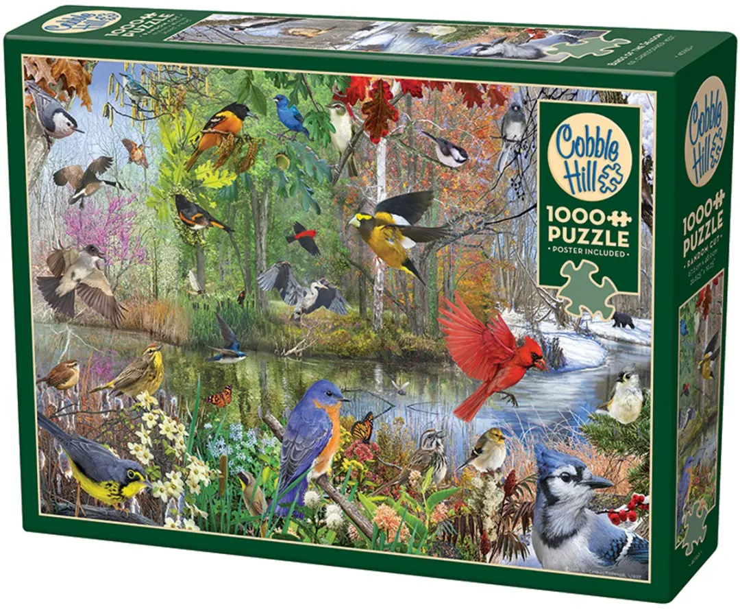 Cobble Hill Birds of the Season 1000 Stuks - Meerkleurig - afbeelding 3 van 6