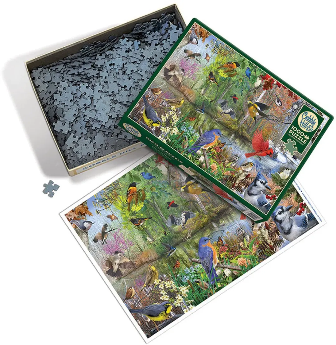 Cobble Hill Birds of the Season 1000 Stuks - Meerkleurig - afbeelding 2 van 6