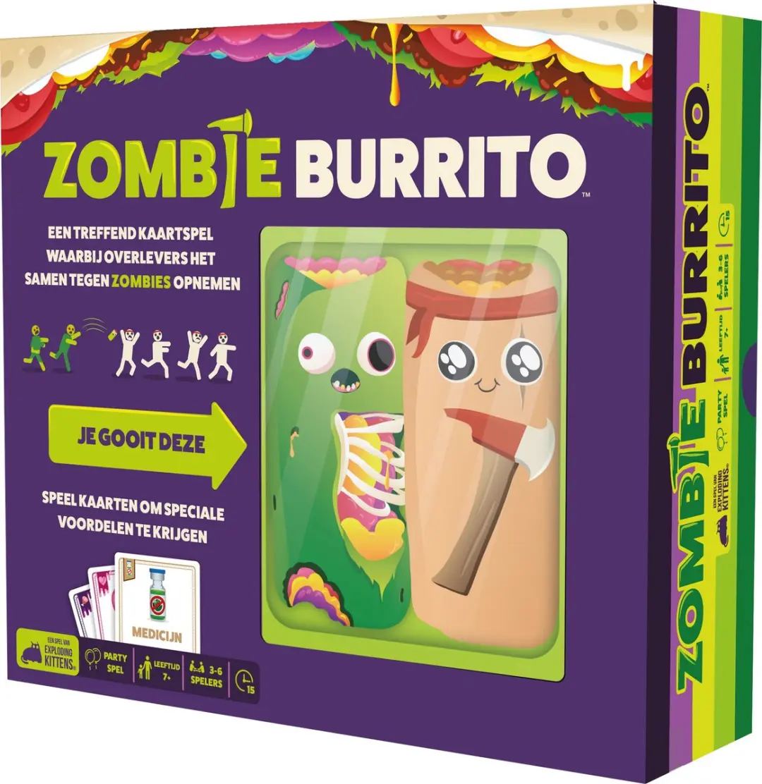 Exploding Kittens Zombie Burrito Kaartspel - 2-6 Spelers