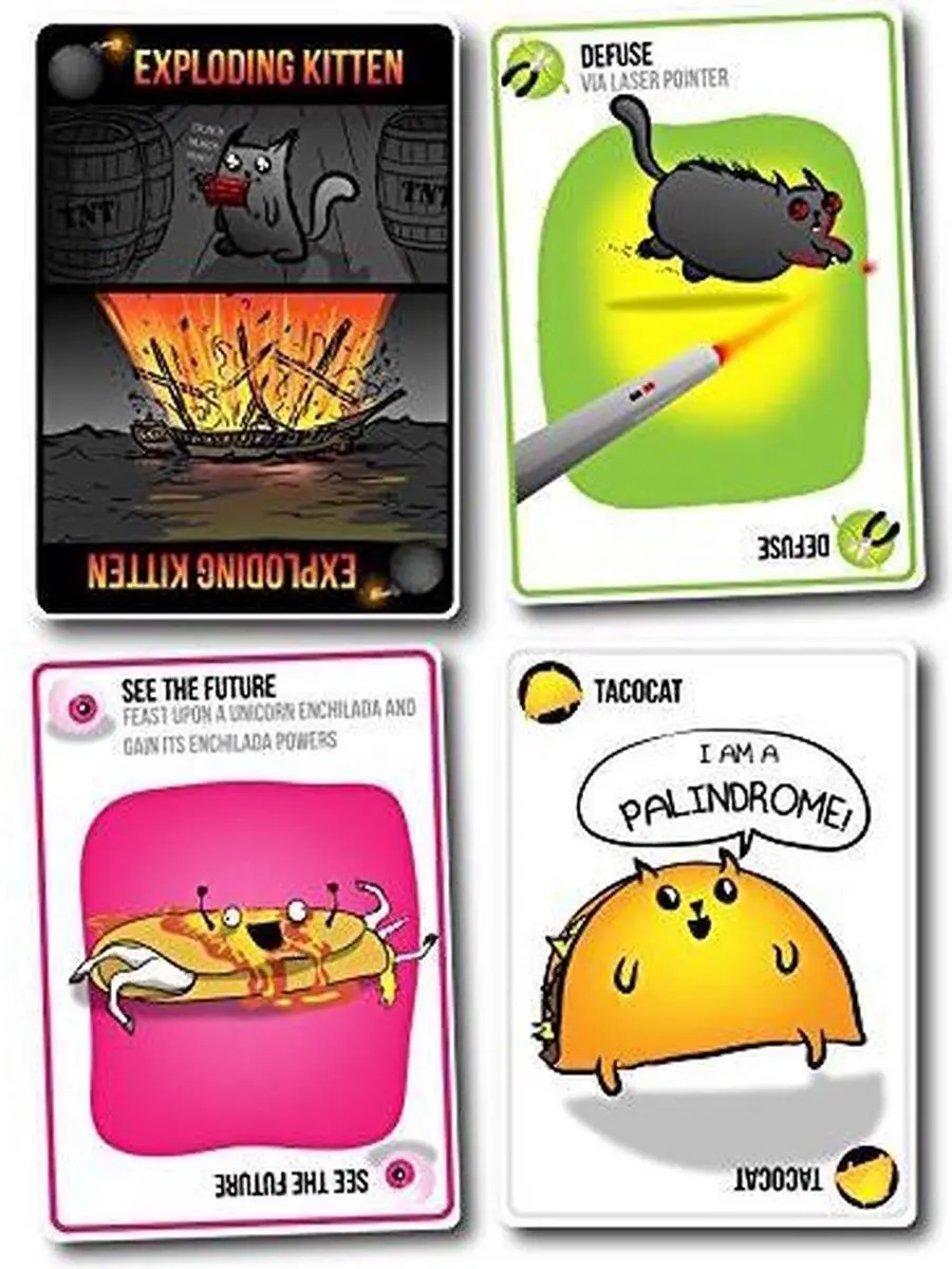 Exploding Kittens Original Edition EKG-ORG1-1 Kaartspel - 2-5 Spelers