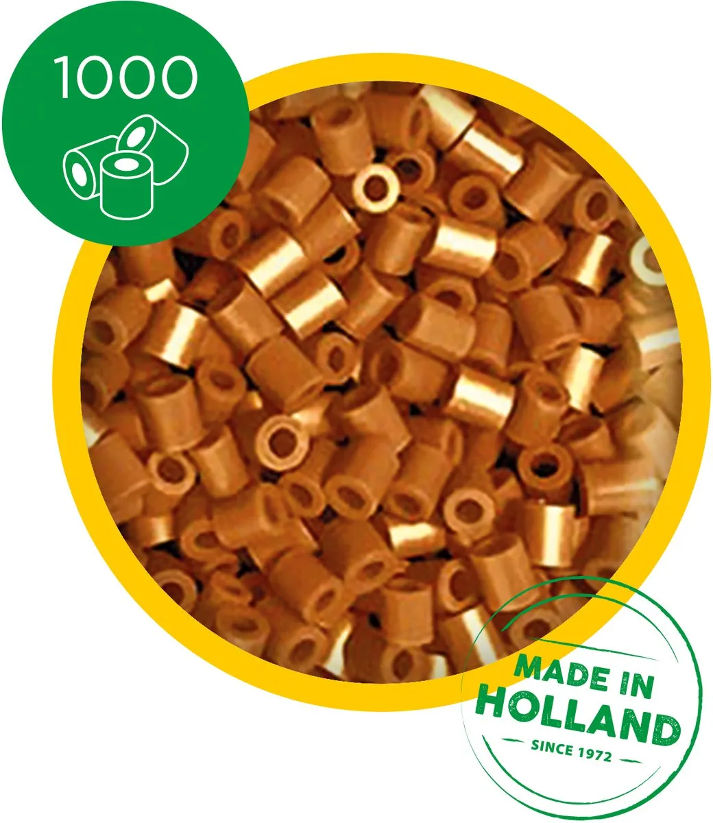 SES Creative Beedz Strijkkralen 1000 Stuks - Bruin