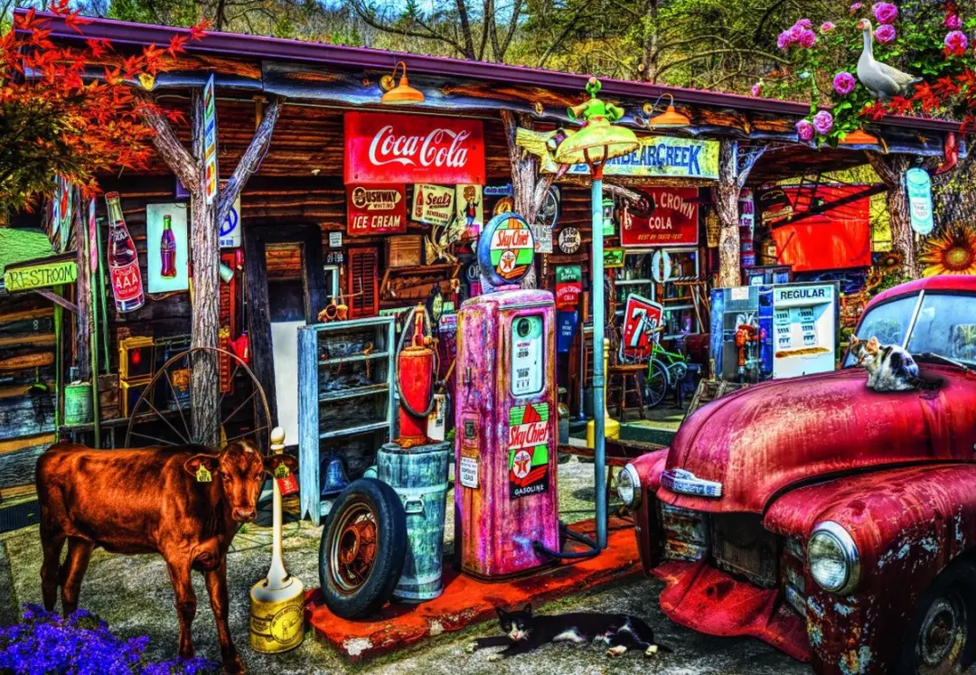 Bluebird Puzzle legpuzzel On the Back Roads in the Country