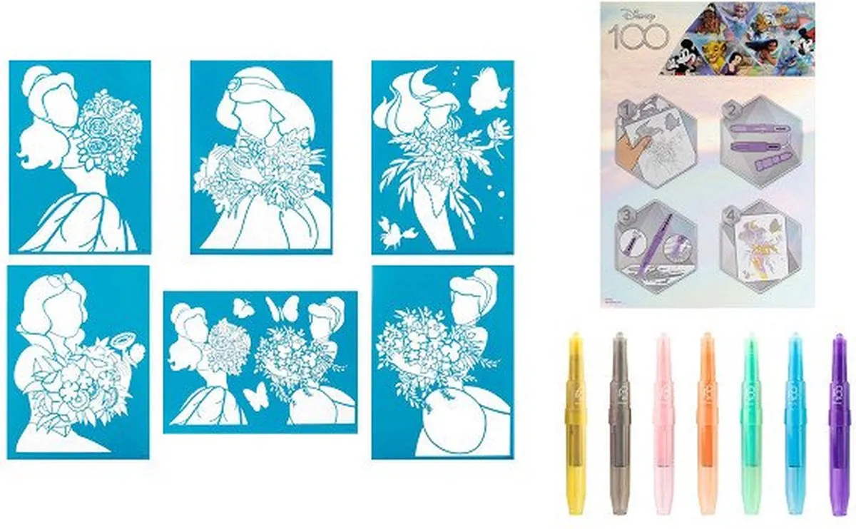 Disney 100 Jaar Blaaspennen Set