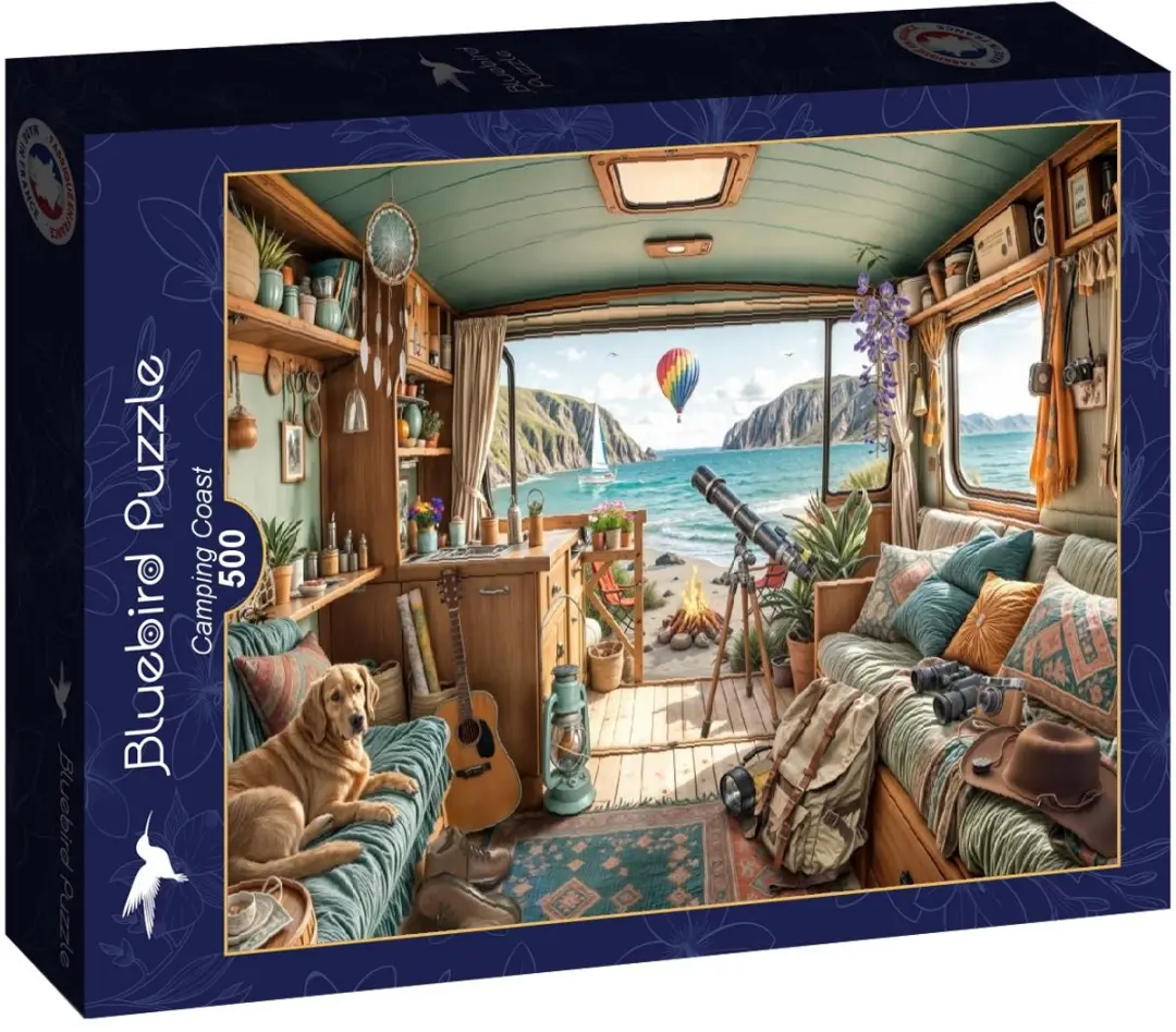 Bluebird Puzzle Camping Coast Legpuzzel 500 Stuks - 91037