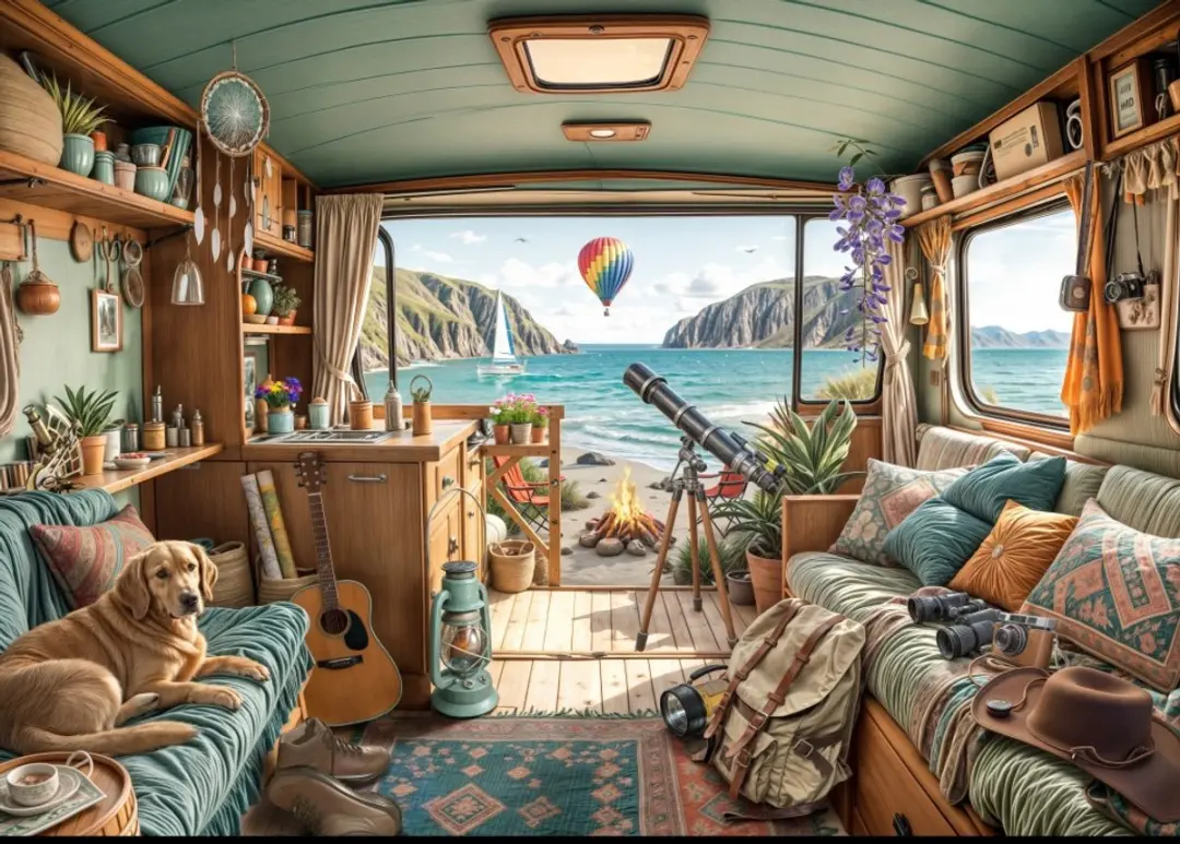 Bluebird Puzzle Camping Coast Legpuzzel 500 Stuks