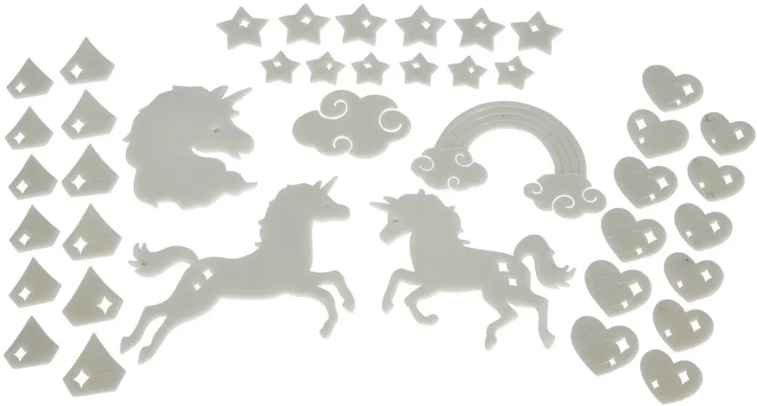 Simba Eenhoorn Set - 41 Stuks - Wit
