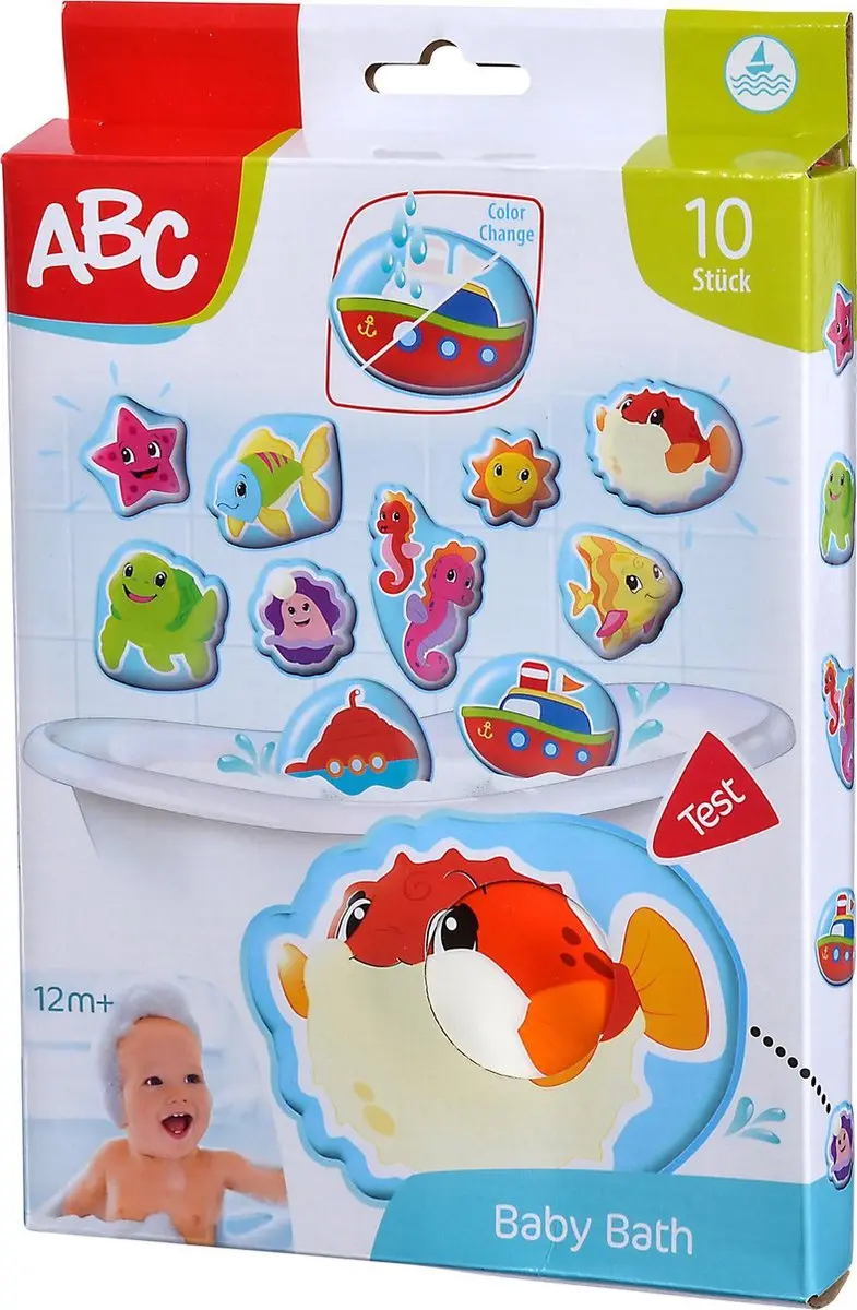 Simba ABC Magic Bath Puzzle 104010196 - Meerkleurig - afbeelding 3 van 6