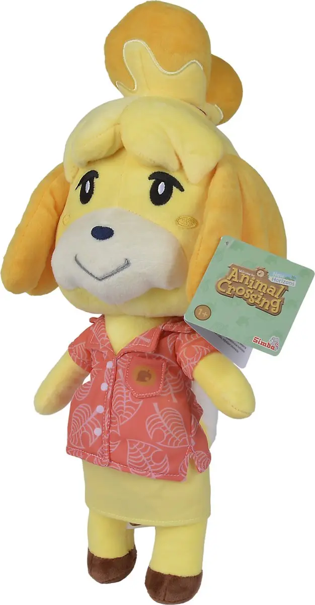 Simba Animal Crossing Isabelle Pluche Knuffel 40cm - Isabelle - afbeelding 3 van 4