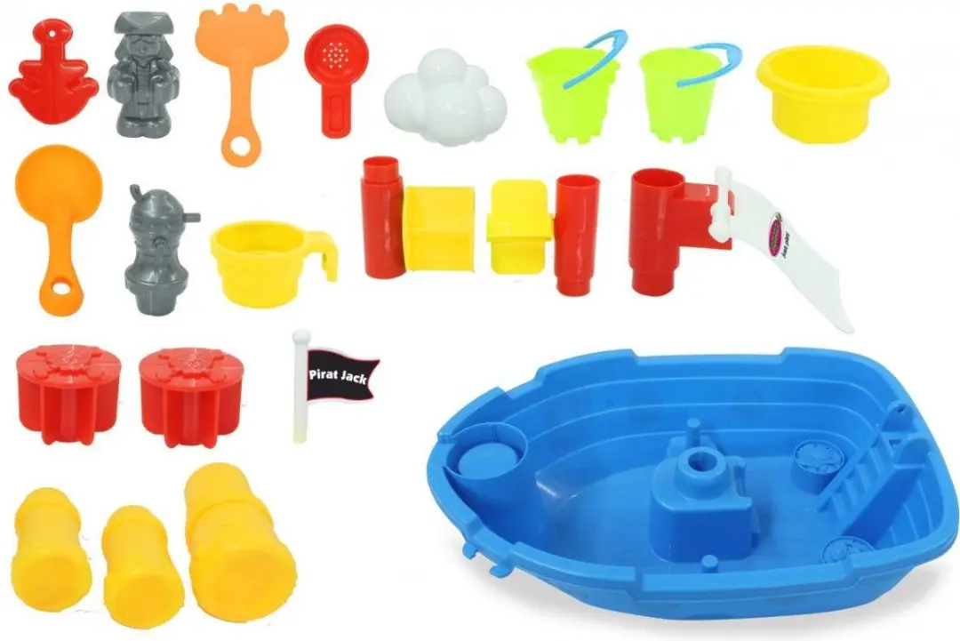 Jamara Junior Zand- en Watertafel 29,5x58cm - Blauw - 21-delig