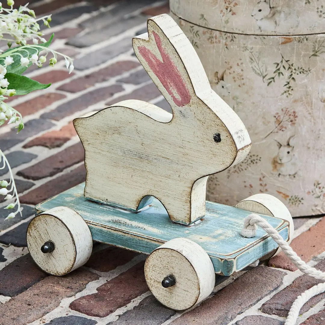 Loberon Moiraine Trekfiguurtje - Wit/Groen - afbeelding 3 van 4