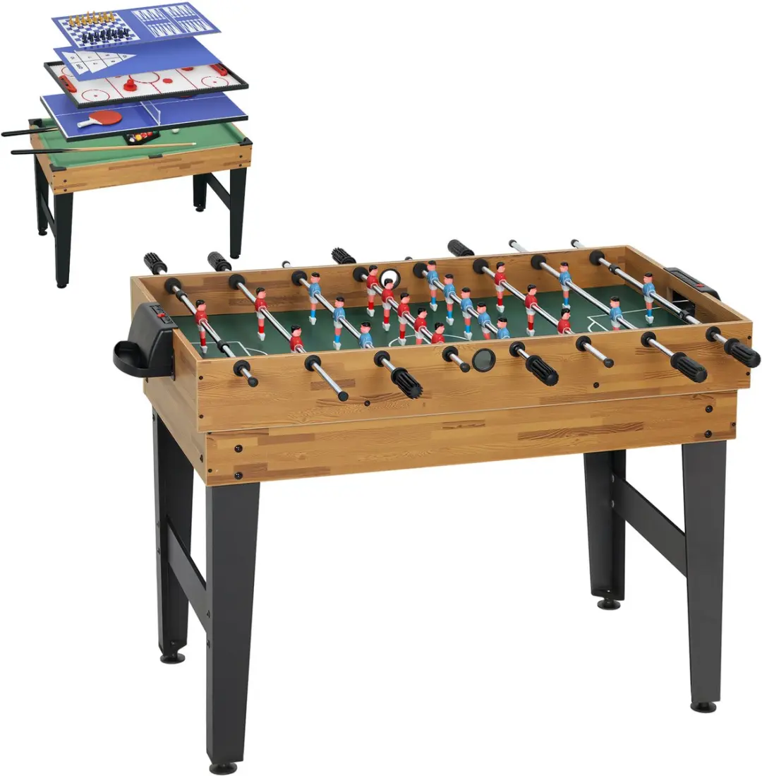 SPORTNOW Multifunctionele speeltafel voor balspellen MDF, Kunststof 121L x 109B