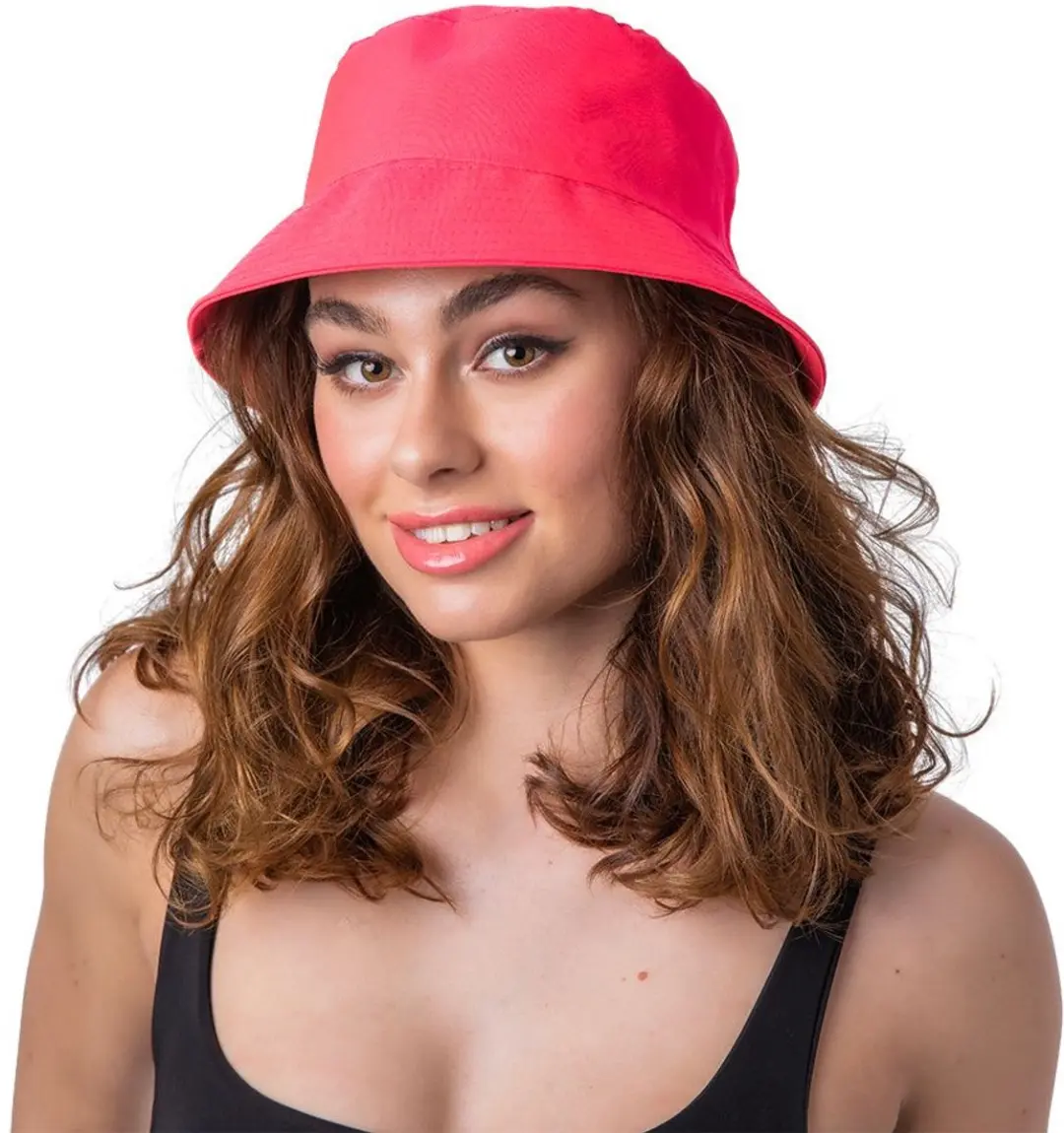 Neon roze vissershoed