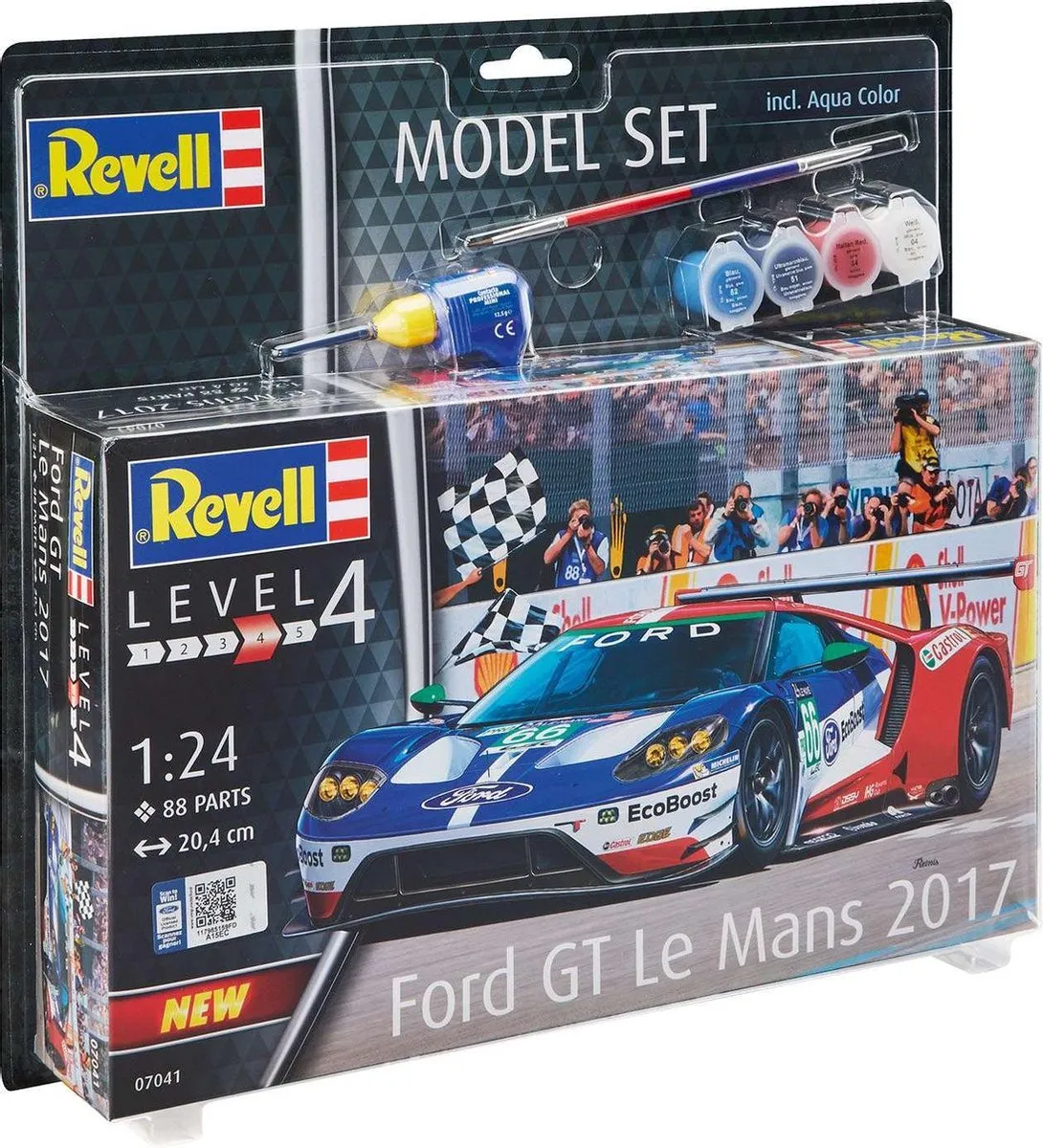 Revell 67041 Ford GT Le Mans 2017 Modelbouwpakket - 1:24 - 88 Onderdelen