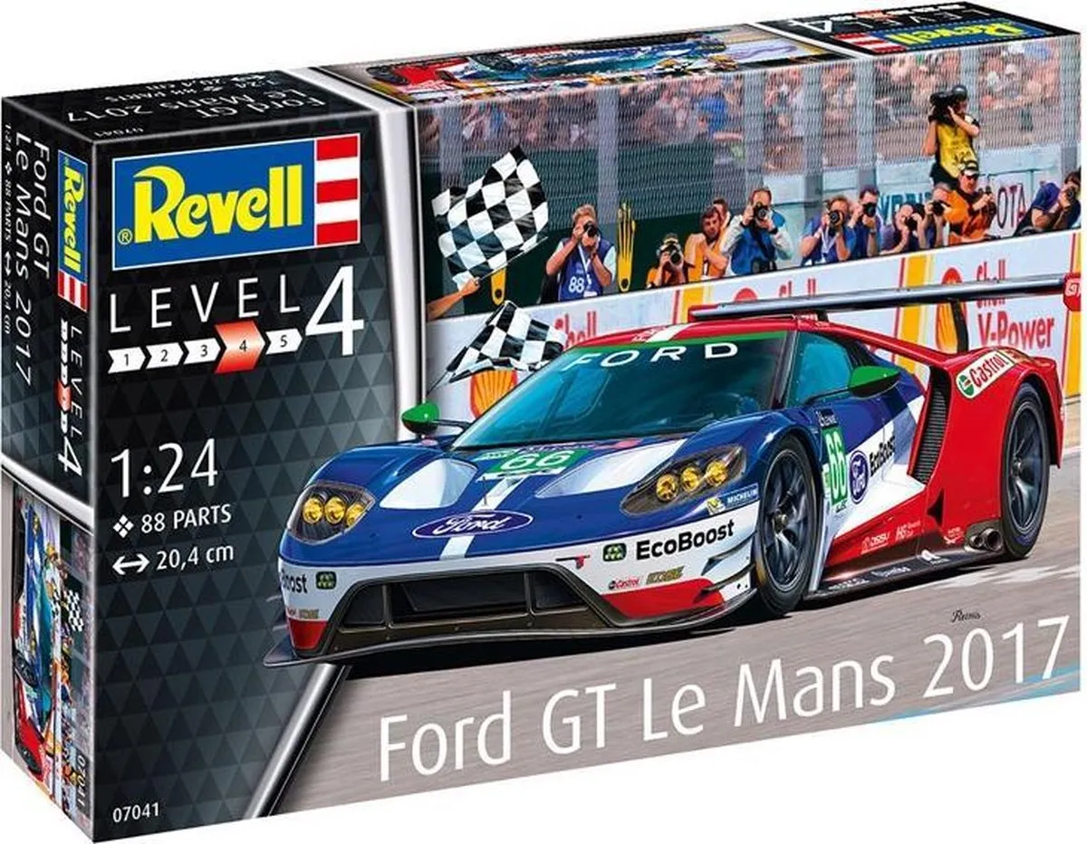 Revell 67041 Ford GT Le Mans 2017 Modelbouwpakket - 1:24 - 88 Onderdelen