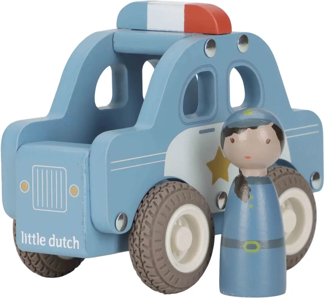 Little Dutch Politiewagen met Peg Doll - FSC - Meerkleurig