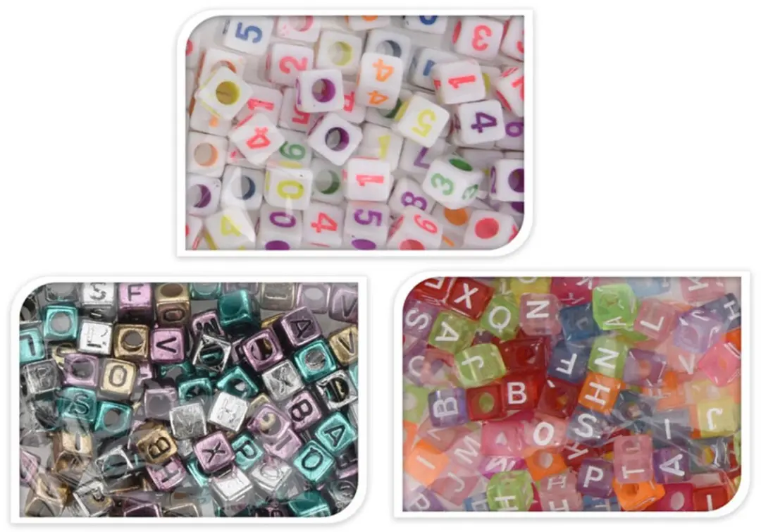 Koopman Kralenset Letters of Cijfers 15g - Multi