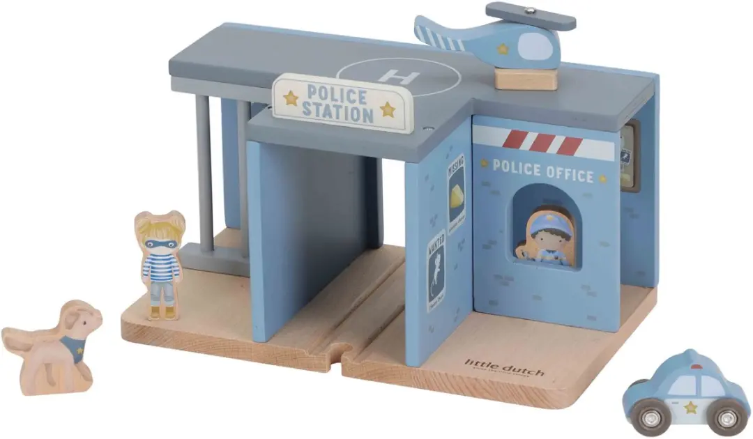 Little Dutch Politie Speelset FSC Hout - Meerkleurig
