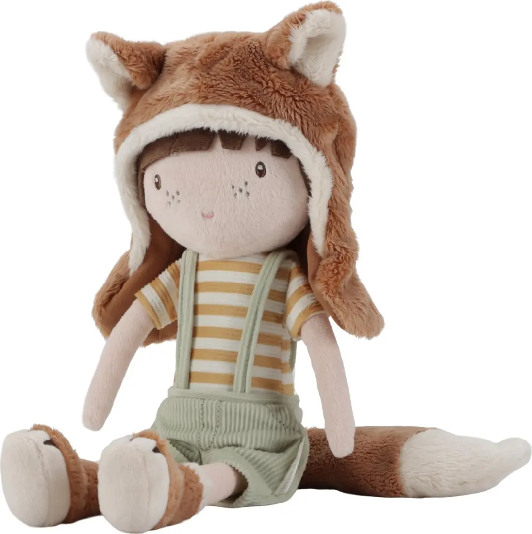 Little Dutch Knuffelpop Forest Friend Sam - Bruin/ Groen