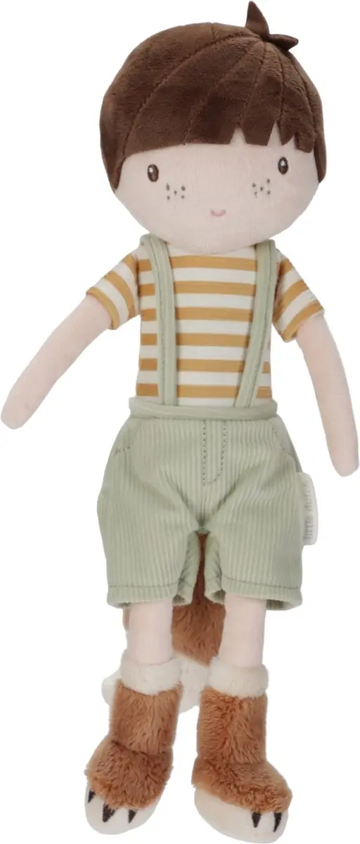 Little Dutch Knuffelpop Forest Friend Sam - Bruin/ Groen