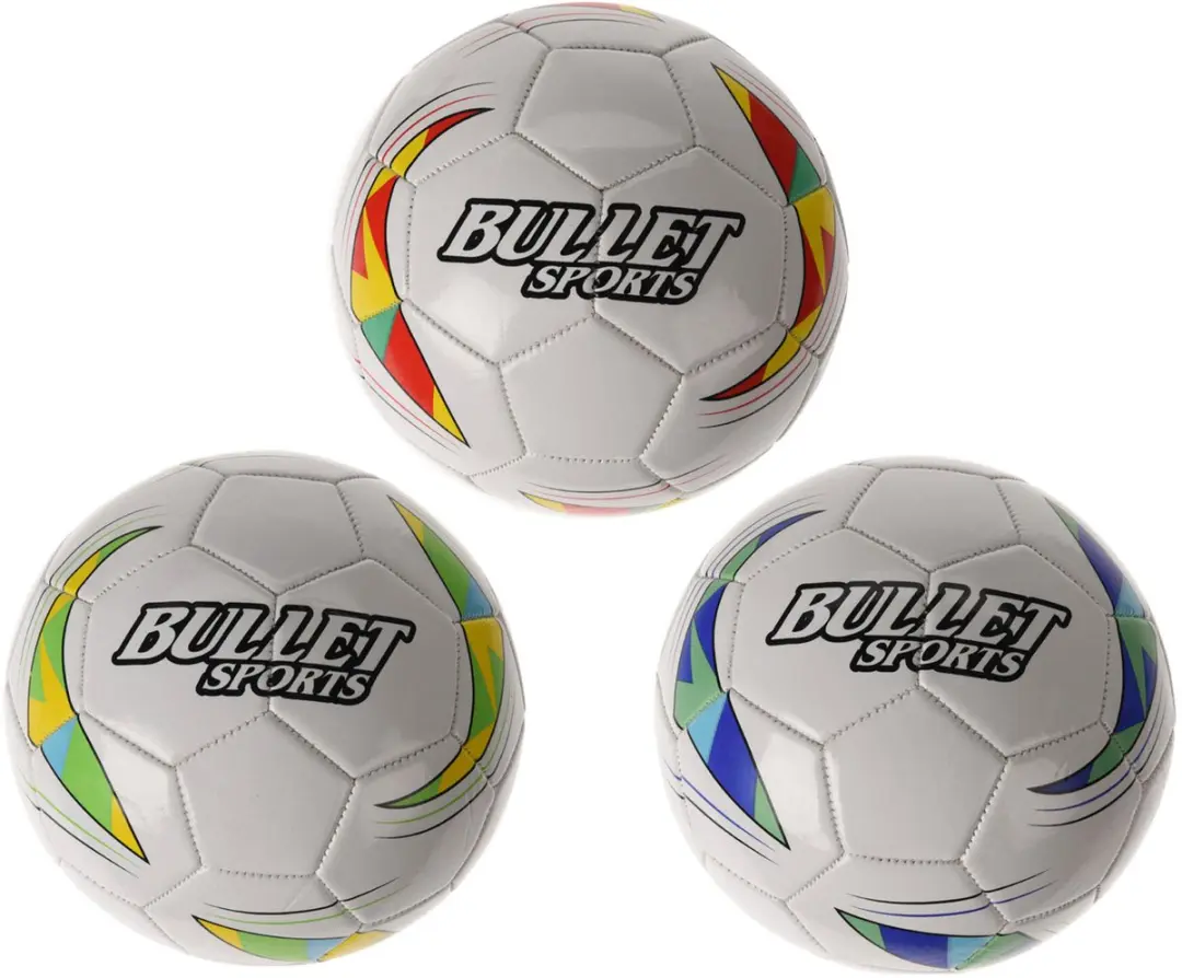 Voetbal maat 2 kunstleer 15cm multicolor bal voor kinderen.
