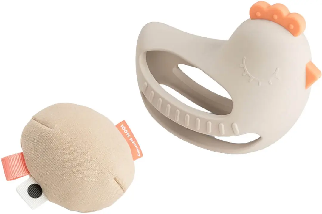 Done By Deer Clucky Grip Bijtspeeltje - Sand - afbeelding 5 van 6