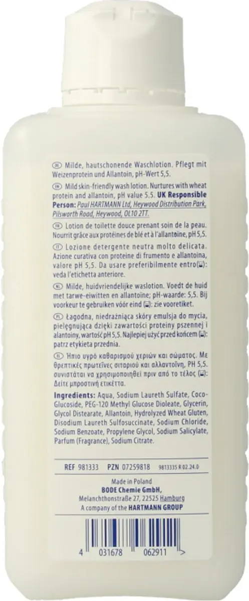 Hartmann Baktolin Sensitive 500ml