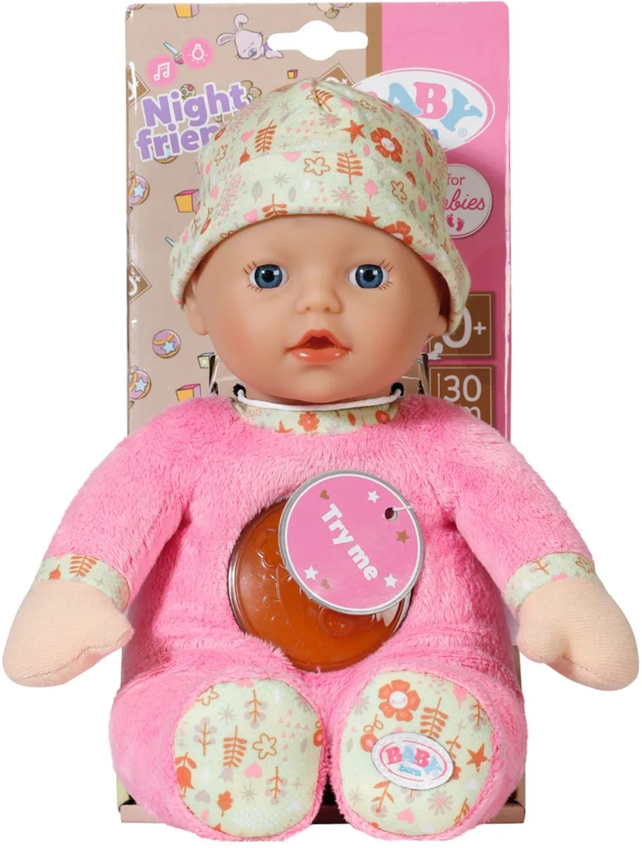 Baby Born Nachtvriendjes Multikleur Babypop 30cm - 2x AA