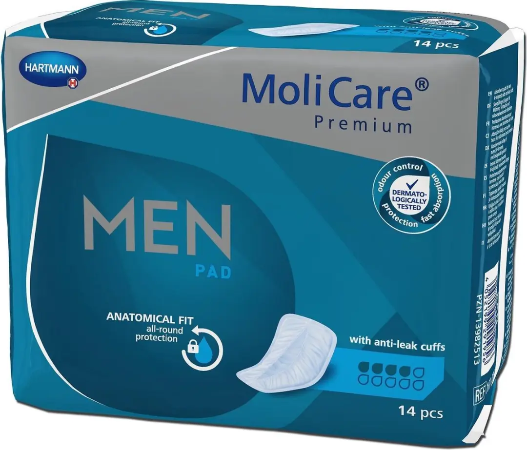 Hartmann Molicare Premium Men Pads 4 Druppels - 14 Stuks