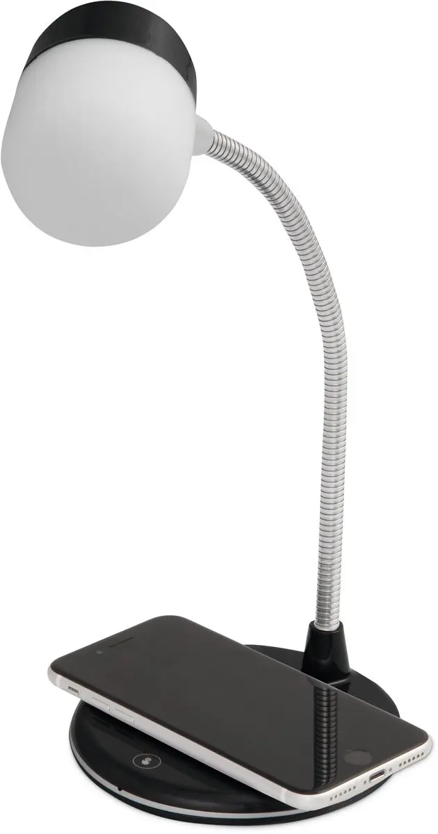 Technisat Viola Tafellamp - Bluetooth Speaker & Draadloos Opladen - Zwart - afbeelding 4 van 5